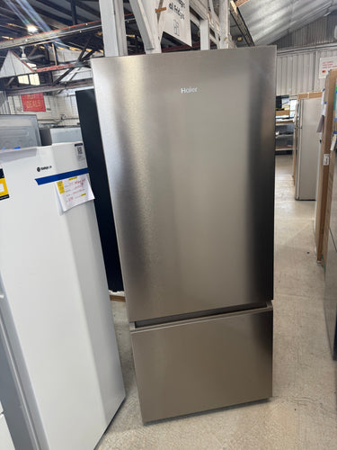 Factory second Haier HRF420BS 433 L Bottom-Mount Refrigerator – Satina Finish